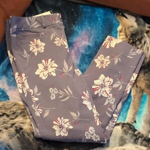 Banana Republic Purple Floral Pants